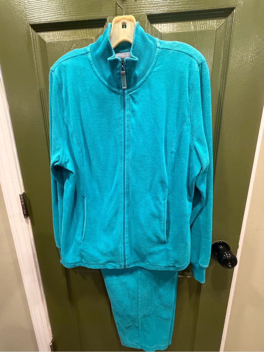 Koret Teal Women's Two-Piece Pantsuit